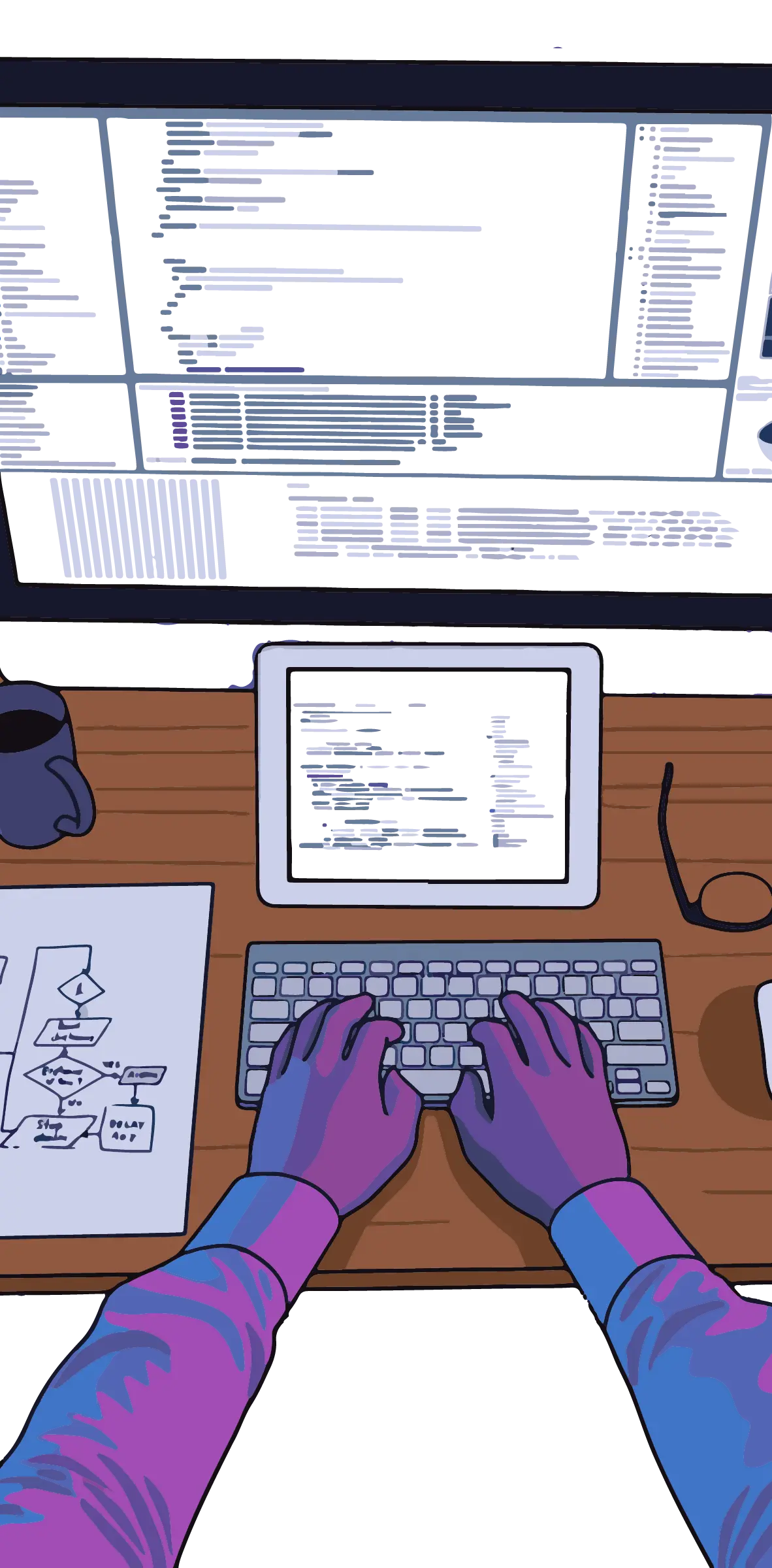 Trayecto formativo fullstack combinando frontend y backend